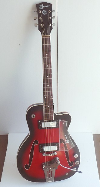 Vintage  RARE Melodija Menges hollow body Jazz guitar archtop 1960 s imagen 1