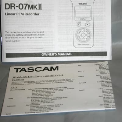 TASCAM DR-07MkII mid-90s ? - black image 3