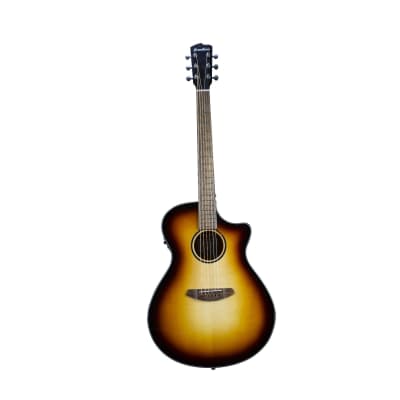 Breedlove Discovery S Concerto Edgeburst CE European Spruce African Mahogany Acoustic Electric Guitar (Natural Gloss) image 1