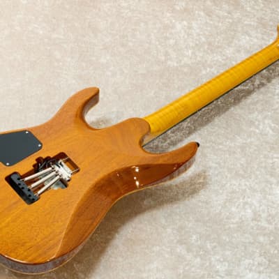 Marchione Set Neck Carved Top 1P Figured Maple Top -Amber- image 8