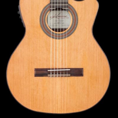 Kremona Soloist Series Fiesta F65CW Solid Cedar Top Nylon String Acoustic Electric Guitar With Gig Bag image 2