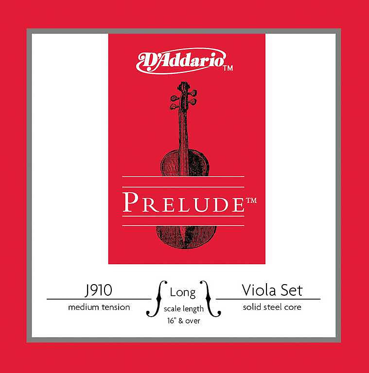 Prelude Large Viola Strings Set Medium Tension D'Addario J910-LM