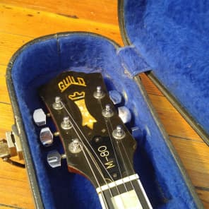 Guild M-80 CS Electric Guitar 1976 Natural #144517 w/Case | Reverb