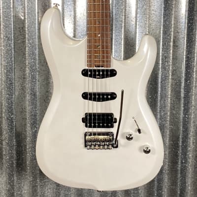 Musi Capricorn Fusion HSS Superstrat Pearl White Guitar #0183 Used image 1