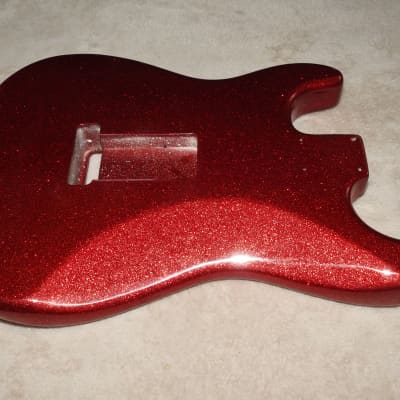 Mighty Mite MM2700AF-RSPRKL Strat Swamp Ash Body Red Sparkle Poly Finish The Last One! NOS #3 image 9