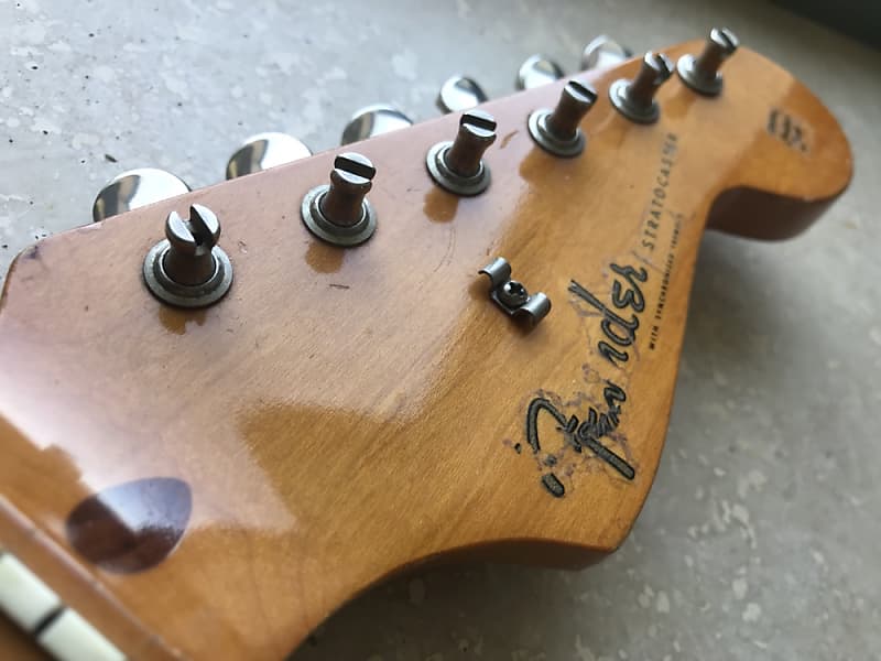 1983 Fender Stratocaster David Gilmour Black Strat twin neck Fullerton vintage image 1