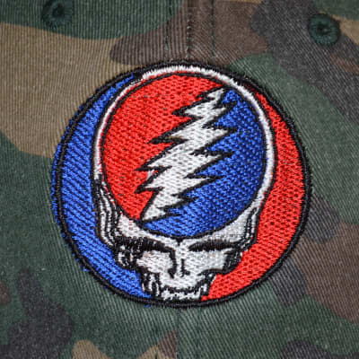 Grateful Dead-Steal Your Face-Camo L/XLFlex Fit Unstructured Hat