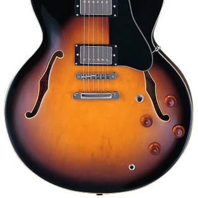 Semi-Resonance Archtop Jazz Guitar BURNY RSA-75-BS Brown Burst + hardcase for sale