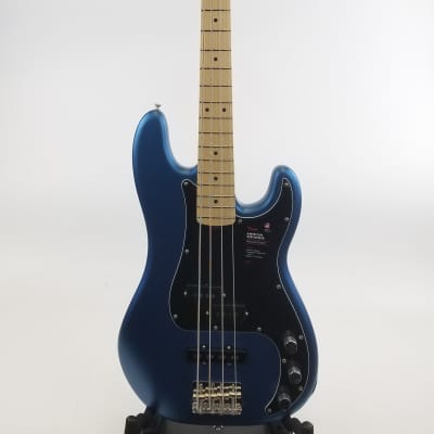 Fender American Performer Precision Bass with Maple Fretboard 2018 - Present - Satin Lake Placid Blue image 1