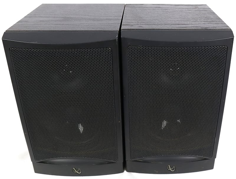 Infinity Reference 2000.1 8 ohm Book deals Shelf Speakers Pair Black 15-100 Watts