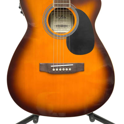 Aria Electric Acoustic Guitar Sunburst AFN-15CE TS image 2