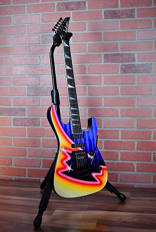 Jackson USA SL1 Soloist Neon Pop Art Graphic 1991 w/OHSC