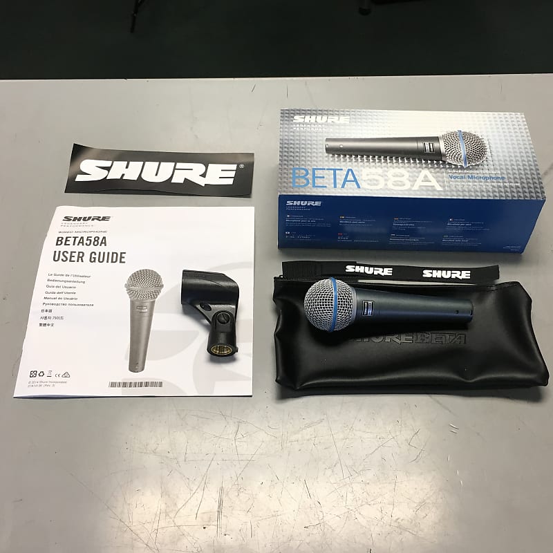 Shure Beta 58A Supercardioid Dynamic vocal mic image 1