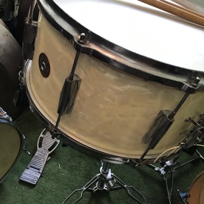 GRETSCH ROUND BADGE 14x7  chrome 8 lug 3Ply snare drum 1940s WMP image 7
