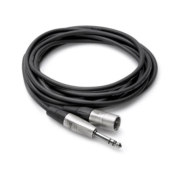 Hosa HSX-030 REAN 1/4" TRS to XLR3M Pro Balanced Interconnect Cable - 30' image 1