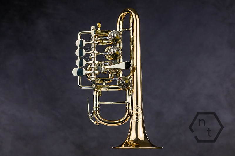 Scherzer 8111 Bb/A piccolo trumpet, lacquered