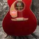 Fender Newporter Player Left Handed Acoustic Electric Guitar Lefty Candy Apple Red
