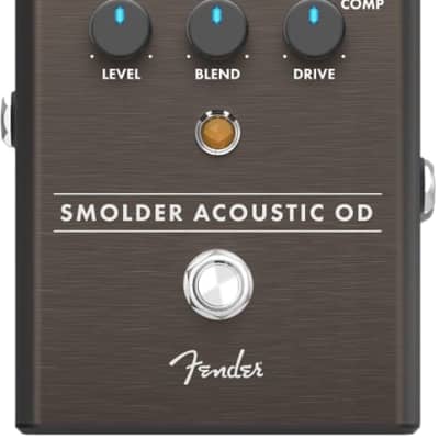 Fender Smolder Acoustic Overdrive Analog Guitar Effects Stomp Box Pedal for sale