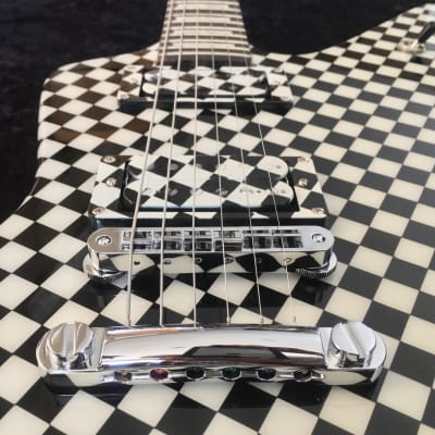 Black Diamond XPro Checkerboard Guitar the RICKI Custom Hand built (Preorder PreBuild)  w/cs image 9