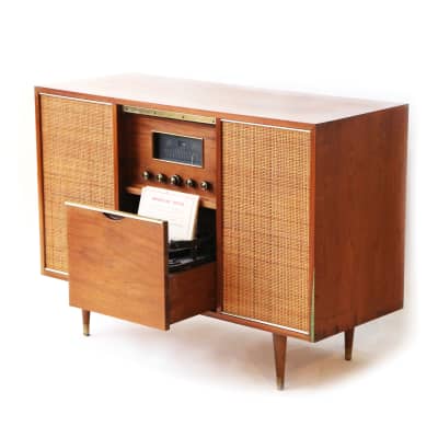 Magnavox 1962 Model 657 Danish Modern Console, Dark Walnut, Bluetooth  Enabled | Reverb