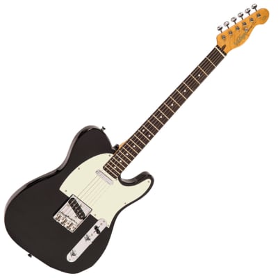 Vintage V20 Coaster Series Electric Guitar ~ Gloss Black image 5