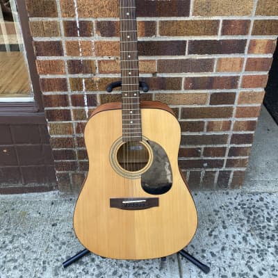 Jasmine S35 Natural Acoustic Guitar with Roadrunner Case (JD 109) for sale