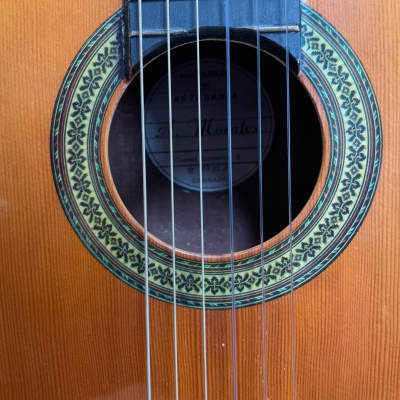 Antonio Morales (?) A. Morales Classical Guitar with Case and Strap image 11