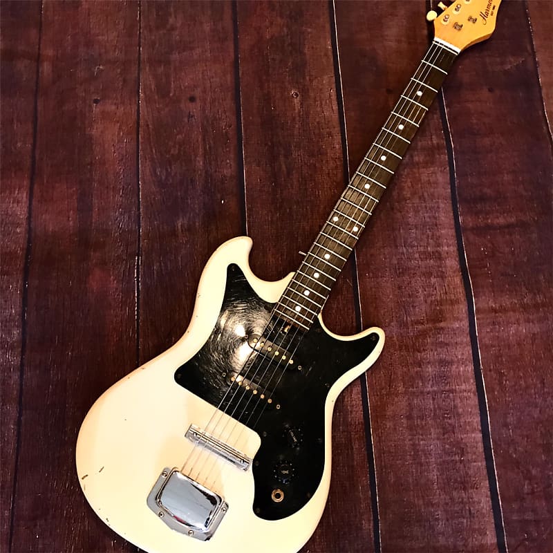 Harmony H804 Electric Guitar Olympic white | Reverb