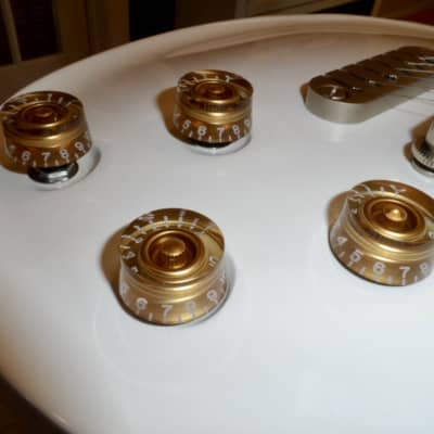 Dean Soltero Electric Guitar Gloss White 2008 with Upgrades Seymour Duncan SH-12 George Lynch Screamin' Demon Humbucker Pickup Push Pull Coil Splitting Pots Strap Locks image 24