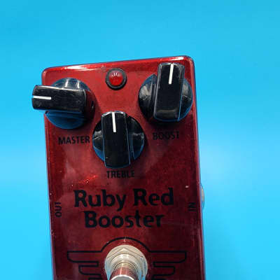 BJF Design Mad Professor Ruby Red Booster Guitar Effect Pedal Bass Buffer Treble image 2