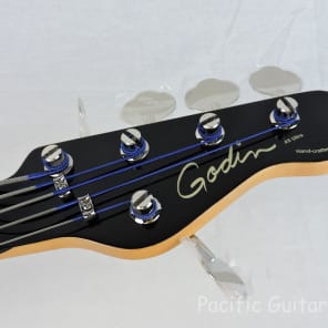 Godin A5 Ultra 5 String Semi Acoustic Bass - Ebony Fretless Fingerboard With Synth Access & Bag! image 9