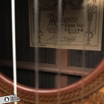 Alvarez Yairi CY-140 Classical Guitar Natural 1997 w/ HSC image 3