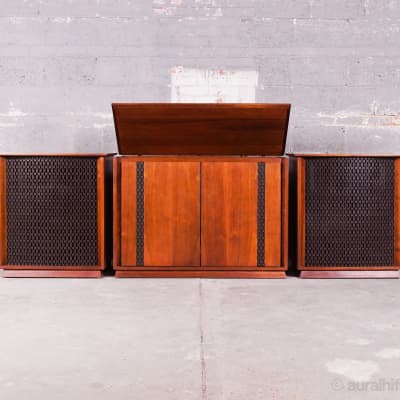 Vintage Altec Lansing Valencia 846 A // Speakers With Rare Center Console / Full Restoration image 6