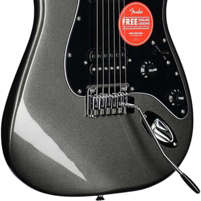 Squier Affinity Stratocaster HH Electric Guitar,  Laurel Fingerboard, Charcoal Frost image 8
