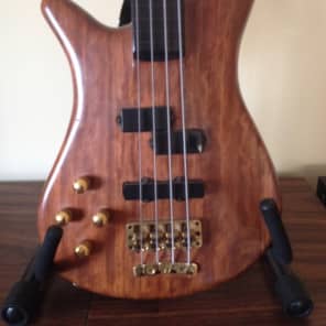 Warwick Streamer Left Handed Fretless Bass made in German 1980's Wood Natural Finish image 1