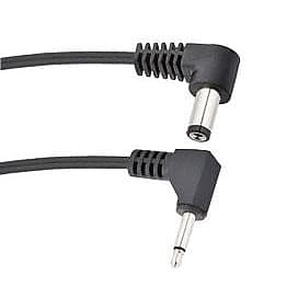 Voodoo Lab PPMIN-R Power Cable 3.5mm Mini Plug (Tip Positive, Right Angled, 46cm) image 1