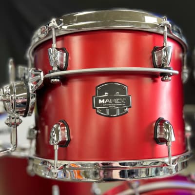 Mapex  Saturn Evolution 5 Pc Workhorse Shell Pack 10x8, 12x9, 14x14, 16x16, 22x18 Tuscan Red/Chrome image 3