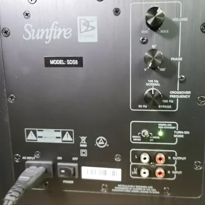 Sunfire Sunfire SDS8 DUAL 8" inch Subwoofer  Black Ash image 8