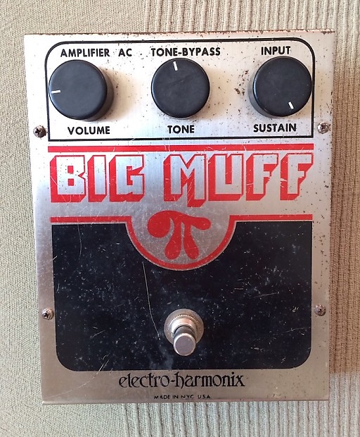 Vintage Electro Harmonix Big Muff Pi - V5 Op Amp - EHX Fuzz Distortion Pedal image 1