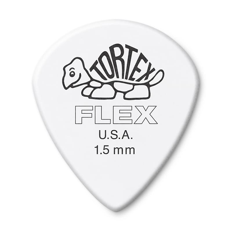 Dunlop 468P15 Tortex Flex Jazz III 1.5mm Guitar Picks (12-Pack) image 1