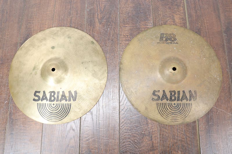 Sabian 14" B8 HiHat Cymbals Reverb