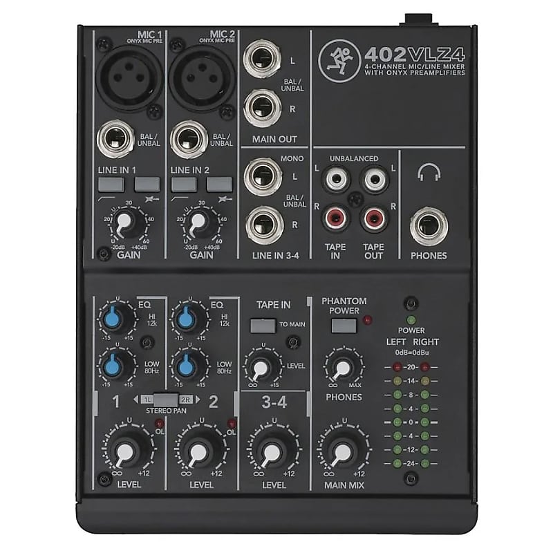 Mackie 402VLZ4 4-Channel Mic / Line Mixer | Reverb