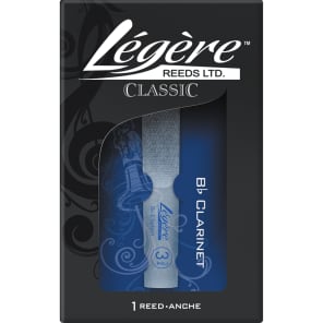 Legere BB375 Synthetic Bb Clarinet Reed - 3.75 Strength