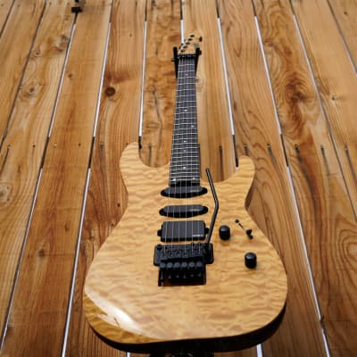 ESP USA M-III FR  Vintage Natural 6-String Electric Guitar w/ Black Tolex Case (2021) image 10