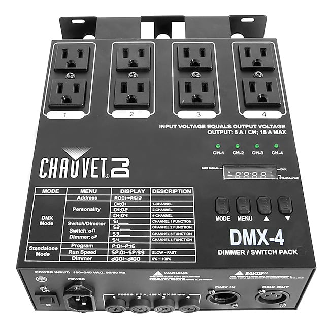 Chauvet DJ DMX-4 4 Channel Dimmer Relay Pack image 1