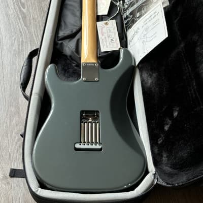 Fender Limited Edition John Mayer Stratocaster 2005 - Charcoal Frost Metallic with Racing Stripe image 7
