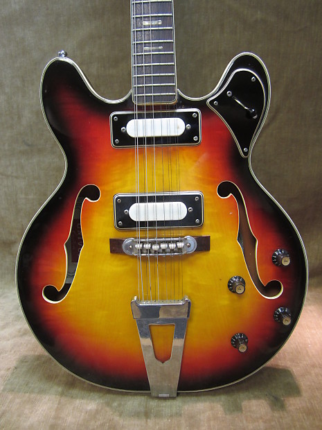 1970's Univox MIJ Ickybacker 12 String Semi Hollow Body