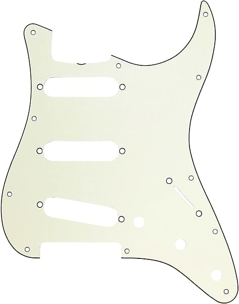 Genuine Fender 62 Stratocaster/Strat S/S/S 11-Hole Guitar Pickguard - MINT GREEN image 1
