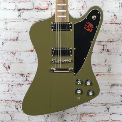 Epiphone Limited Run Firebird Olive Drab Green Reverb