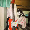 Japanese Fender Mustang MG-73 - Fiesta Red w/Hotrail (Cat NOT included)